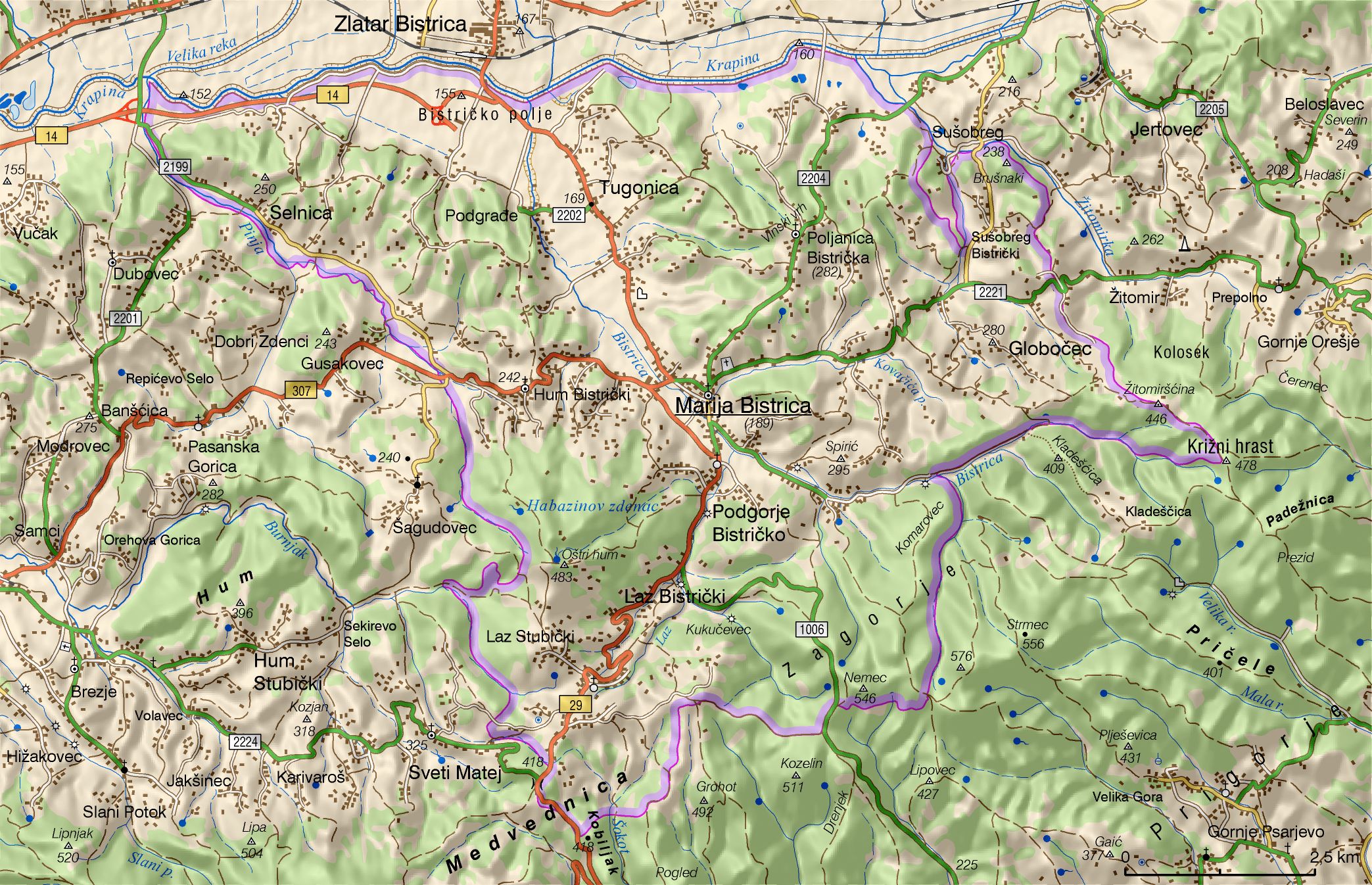 Marija Bistrica (područje Općine)